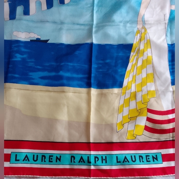 Silk scarf Lauren Ralph Lauren 100% Silk - Picture 2 of 8